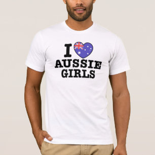 I Kärlek Aussie Girls T-shirt