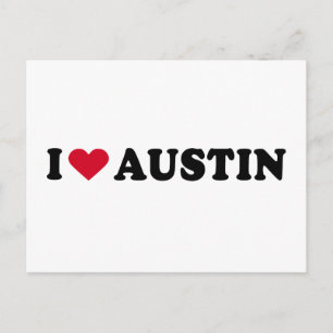 I KÄRLEK AUSTIN / I HEART AUSTIN VYKORT