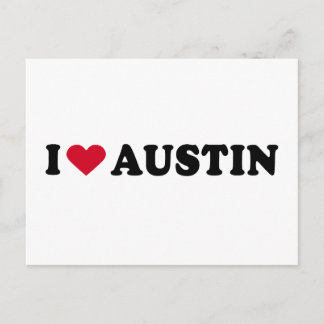 I KÄRLEK AUSTIN / I HEART AUSTIN VYKORT