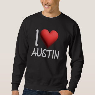 I Kärlek Austin Namn Personlig Manar Guy BFF Frien Lång Ärmad Tröja