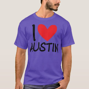 I Kärlek Austin Namn Personlig Manar Guy BFF Frien T Shirt