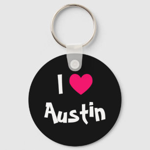 I Kärlek Austin Texas Nyckelring