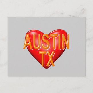 I Kärlek Austin Texas Vykort