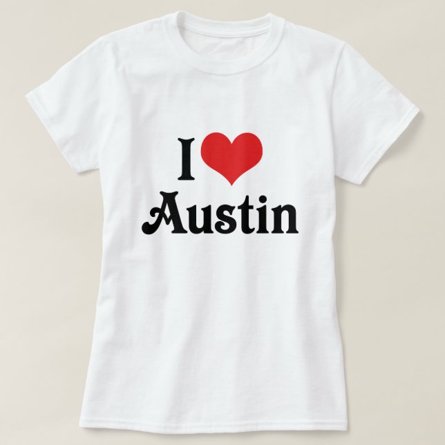 I Kärlek Austin Tröja (Design framsida)