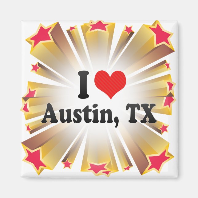 I Kärlek Austin, TX Magnet (Framsidan)