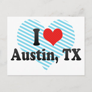 I Kärlek Austin, TX Vykort
