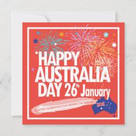 "I KÄRLEK AUSTRALIA" Australien Dag den 26 januari Julkort