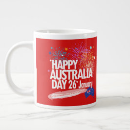 "I KÄRLEK AUSTRALIA" Australien Dag den 26 januari Jumbo Mugg