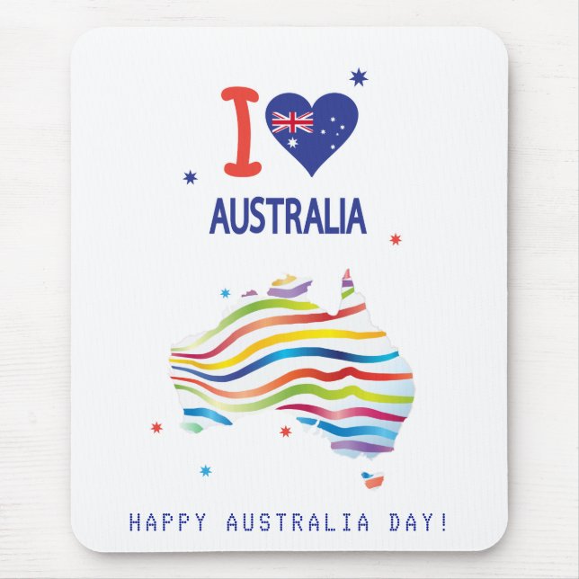 "I KÄRLEK AUSTRALIA" Australien Dag den 26 januari Musmatta (Framsidan)