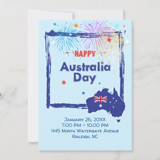 "I KÄRLEK AUSTRALIA" Australien Dag den 26 januari Spara Datumet (Framsida)