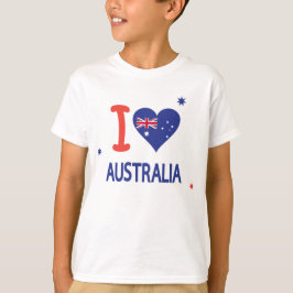 I KÄRLEK AUSTRALIA Lycklig Australien Dagen den 26 T Shirt