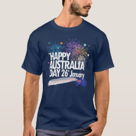 I KÄRLEK AUSTRALIA Lycklig Australien Dagen den 26 T Shirt