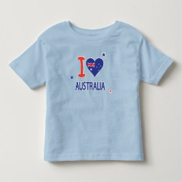 I KÄRLEK AUSTRALIA Lycklig Australien Dagen den 26 T Shirt
