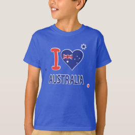 I KÄRLEK AUSTRALIA Lycklig Australien Dagen den 26 T Shirt