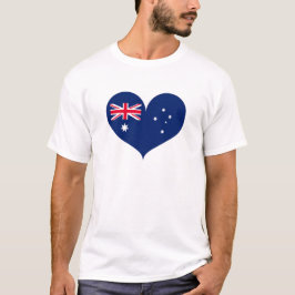 I Kärlek Australien Flagga T Shirt
