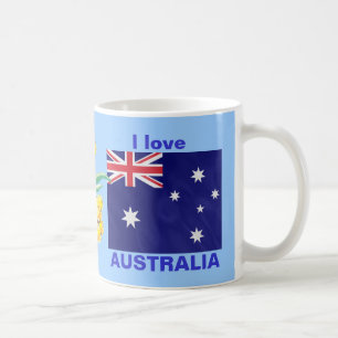 I kärlek Australien Kaffemugg