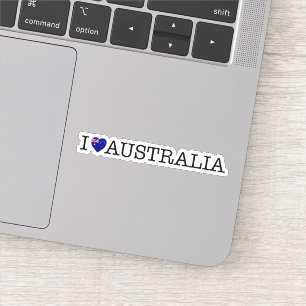 I Kärlek Australien Klistermärken