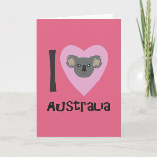 I Kärlek Australien Kort