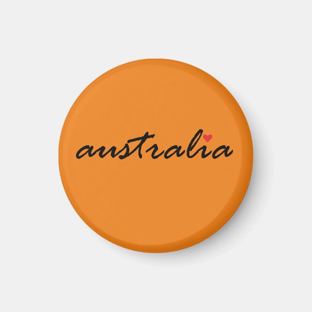 I kärlek Australien Magnet (Framsidan)