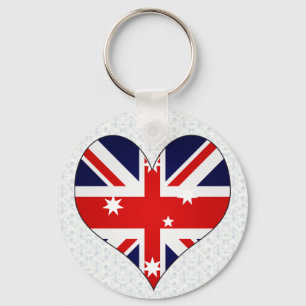 I Kärlek Australien Nyckelring