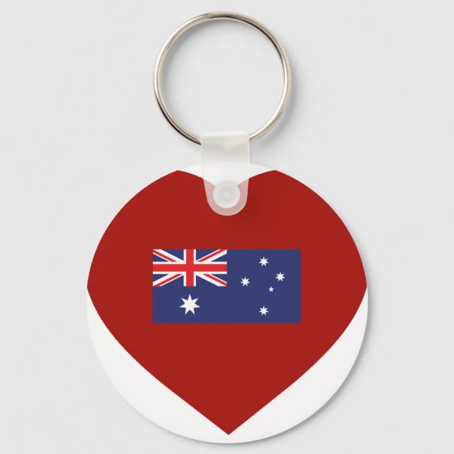 I Kärlek Australien Nyckelring (Framsida)