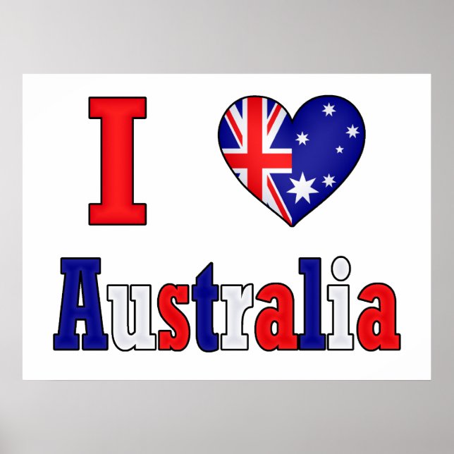 I Kärlek Australien Poster (Framsidan)