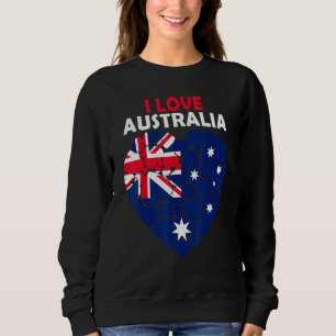 I Kärlek Australien stolt över att vara australisk T Shirt