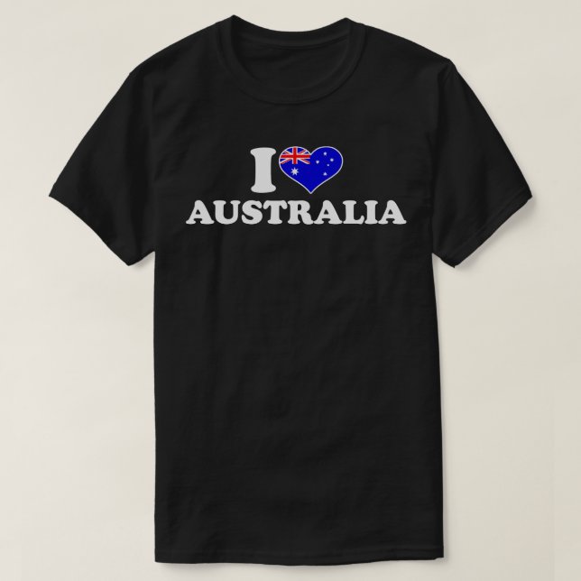 I kärlek Australien T Shirt (Design framsida)