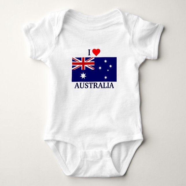 I Kärlek Australien T Shirt (Framsida)