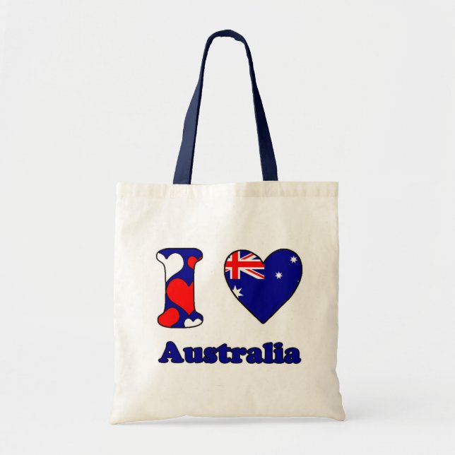 I kärlek Australien Tygkasse (Framsidan)