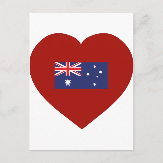 I Kärlek Australien Vykort (Framsida)