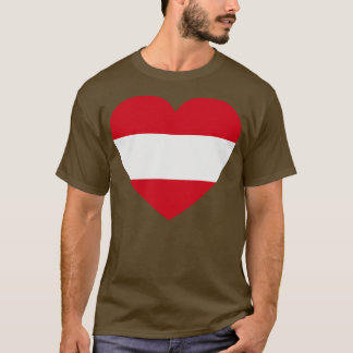 I Kärlek Austria HeartShaped Austria Flagga T Shirt