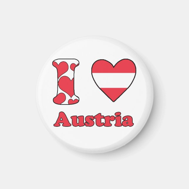 I kärlek Austria magnet (Framsidan)