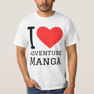 I kärlek äventyr manga t shirt
