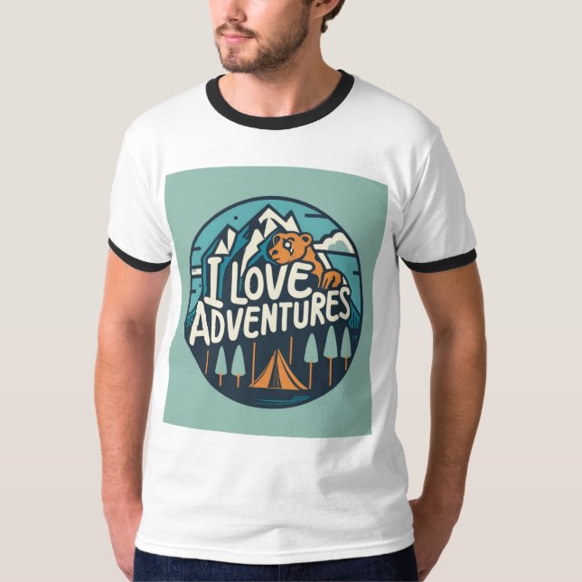 i KÄRLEK ÄVENTYR T Shirt (Framsida)