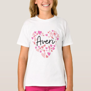 I kärlek Averi - hjärta för Averi T Shirt
