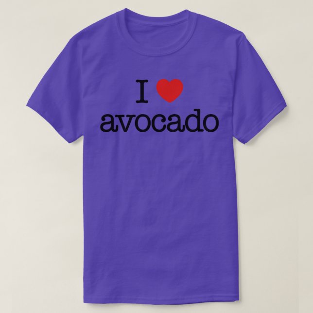 I kärlek avocado 5 t shirt (Design framsida)