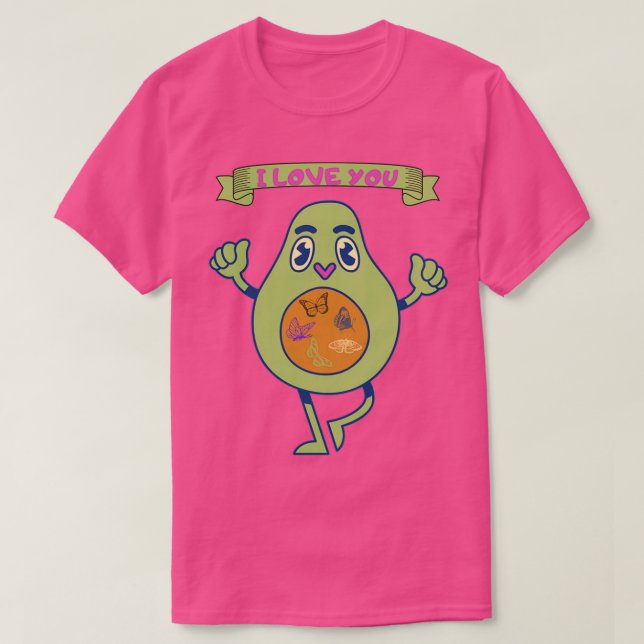 I kärlek avocado Classic TShirt T Shirt (Design framsida)