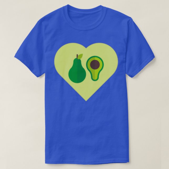 I kärlek Avocado Healthy Food Vegetables T Shirt (Design framsida)
