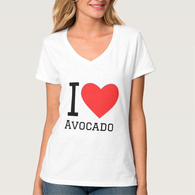 I kärlek avocado t shirt (Framsida)
