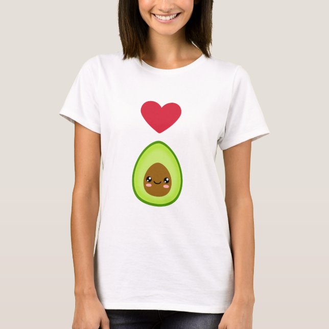 I kärlek Avocado T Shirt (Framsida)
