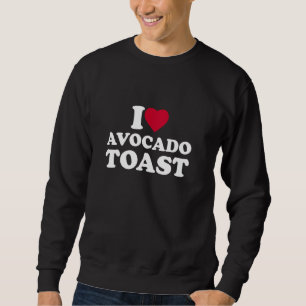 I Kärlek Avocado Toast I Heart Avocado Toast Älska Lång Ärmad Tröja