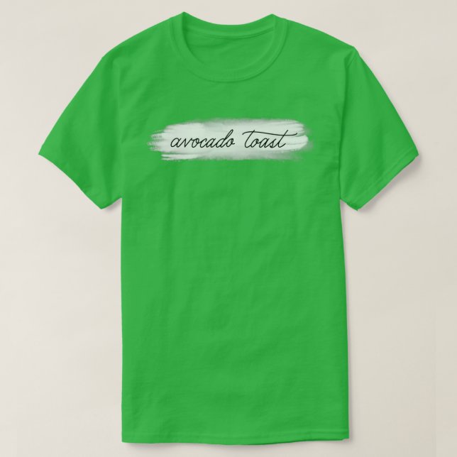 I kärlek Avocado Toast T Shirt (Design framsida)