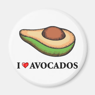 I Kärlek Avocados Magnet