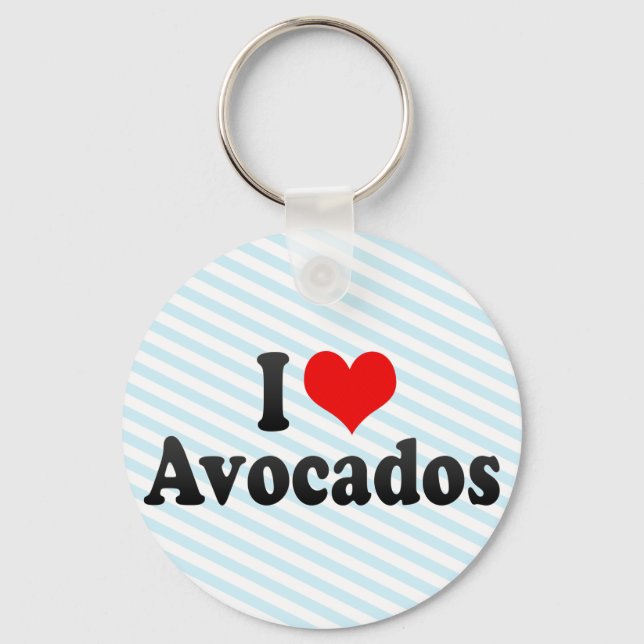 I Kärlek Avocados Nyckelring (Framsida)