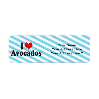 I Kärlek Avocados Returadress Etikett