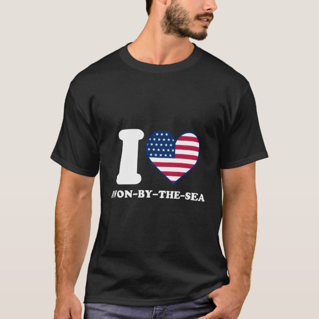 I Kärlek avon-by-the-Sea i Avon-by-the-Sea T Shirt (Framsida)