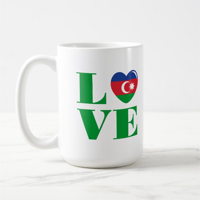 I kärlek Azerbajdzjan Kaffemugg (Vänster)