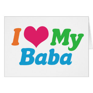 I Kärlek Baba Card Hälsningskort