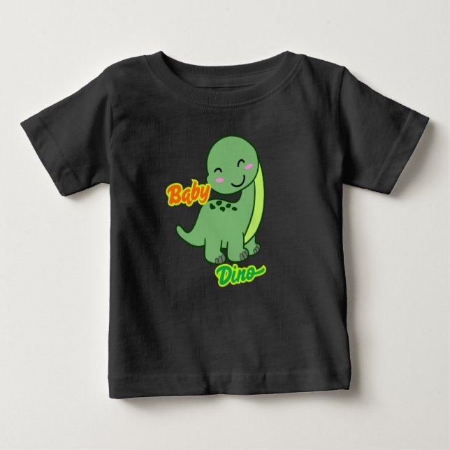 I kärlek baby dino t shirt (Framsida)
